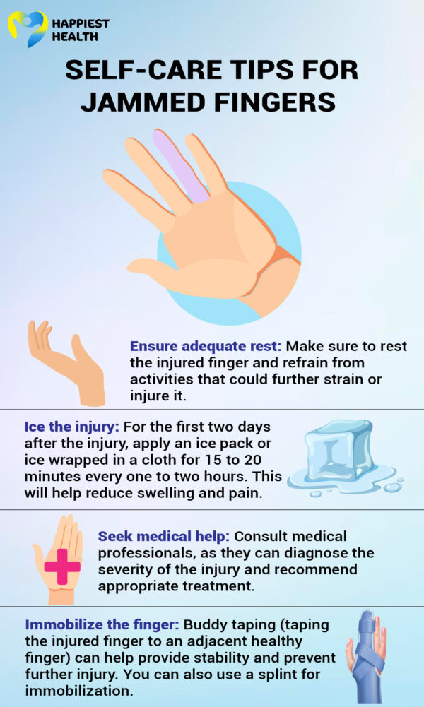 Unlocking relief: How to treat a jammed finger? - Happiest Health