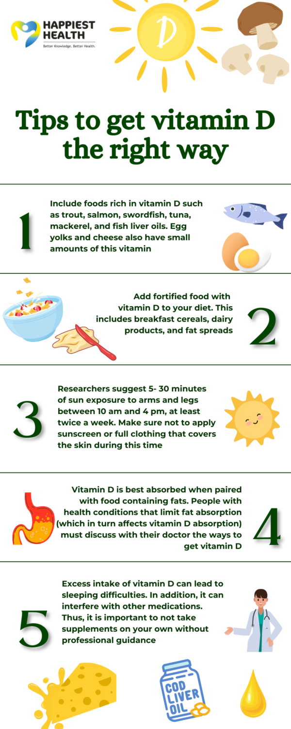 How to get vitamin D the right way - Happiest Health